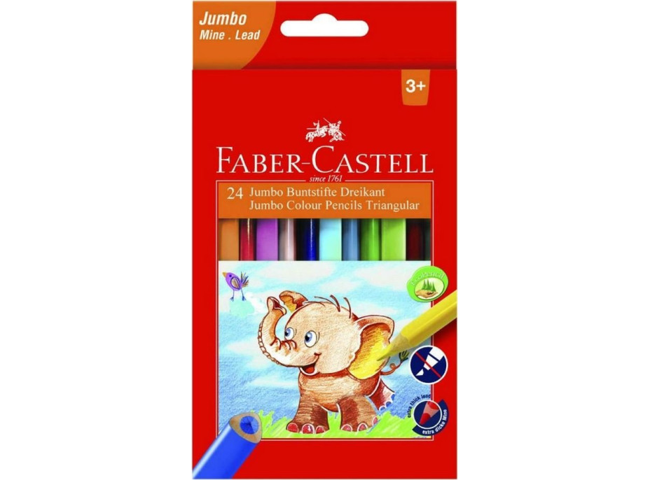 Faber-Castell Pastelky Extra Jumbo 12 ks