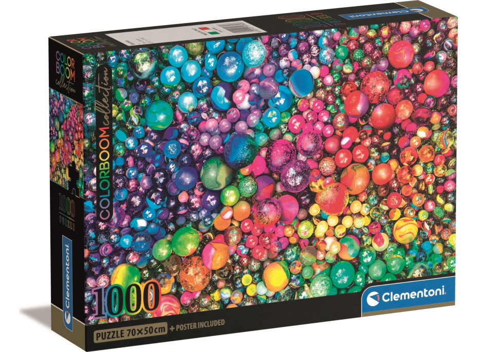 CLEMENTONI Puzzle ColorBoom: Nádherné kuličky 1000 dílků