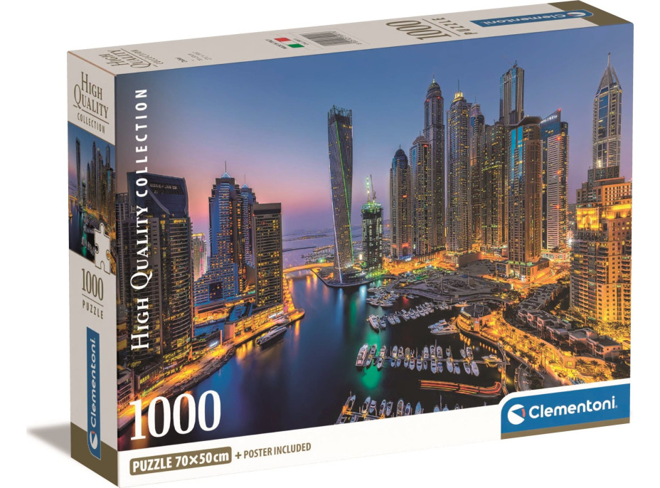 CLEMENTONI Puzzle Dubaj 1000 dílků