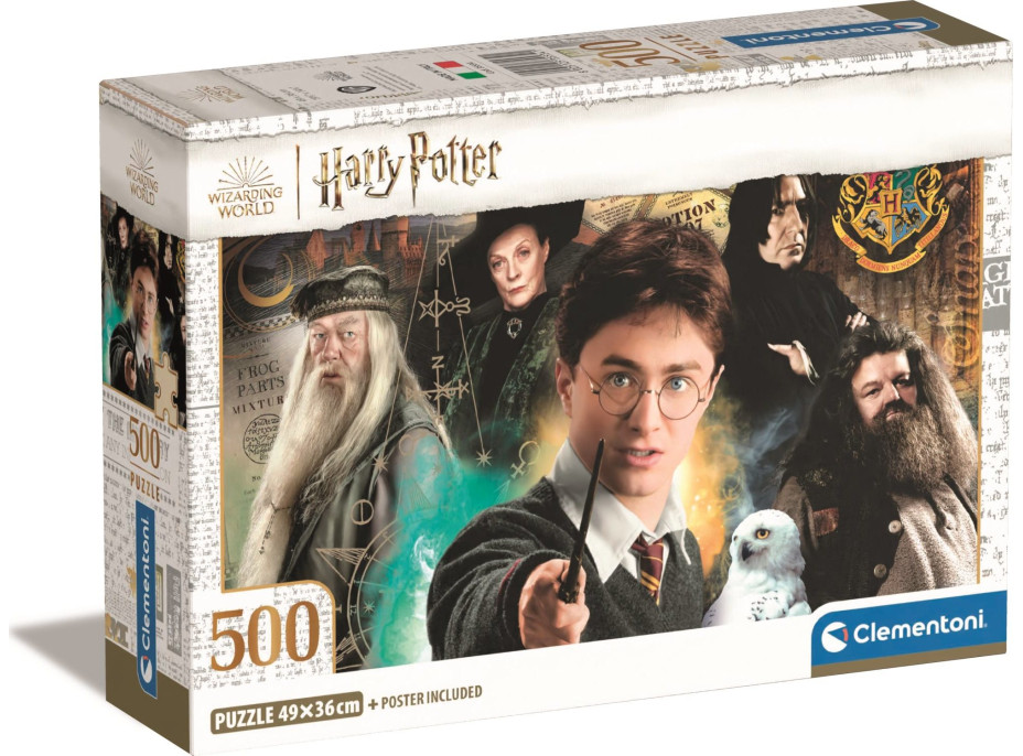 CLEMENTONI Puzzle Harry Potter 500 dílků