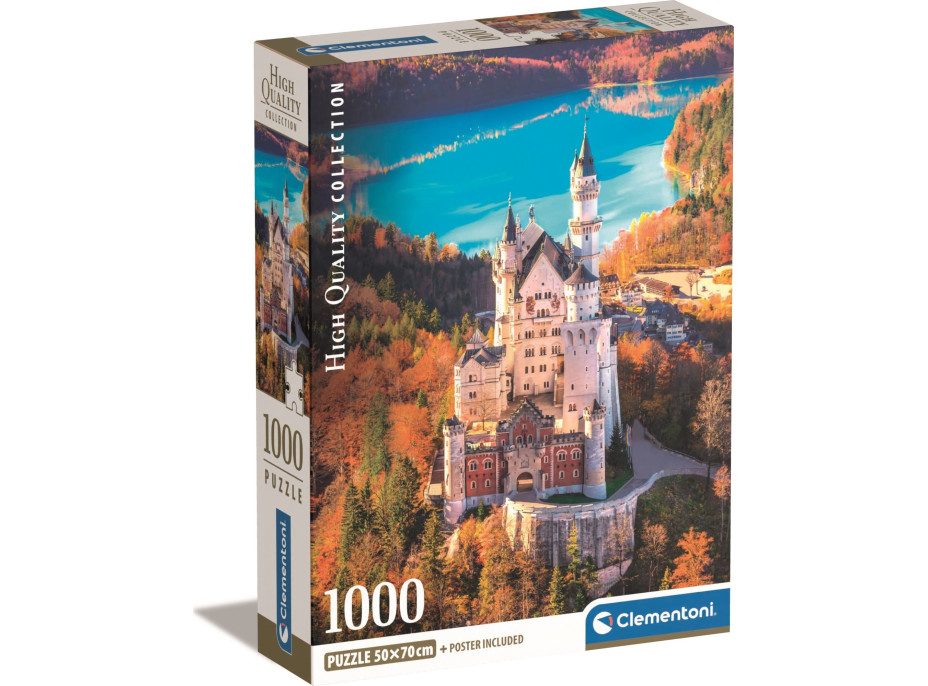 CLEMENTONI Puzzle Neuschwanstein 1000 dílků