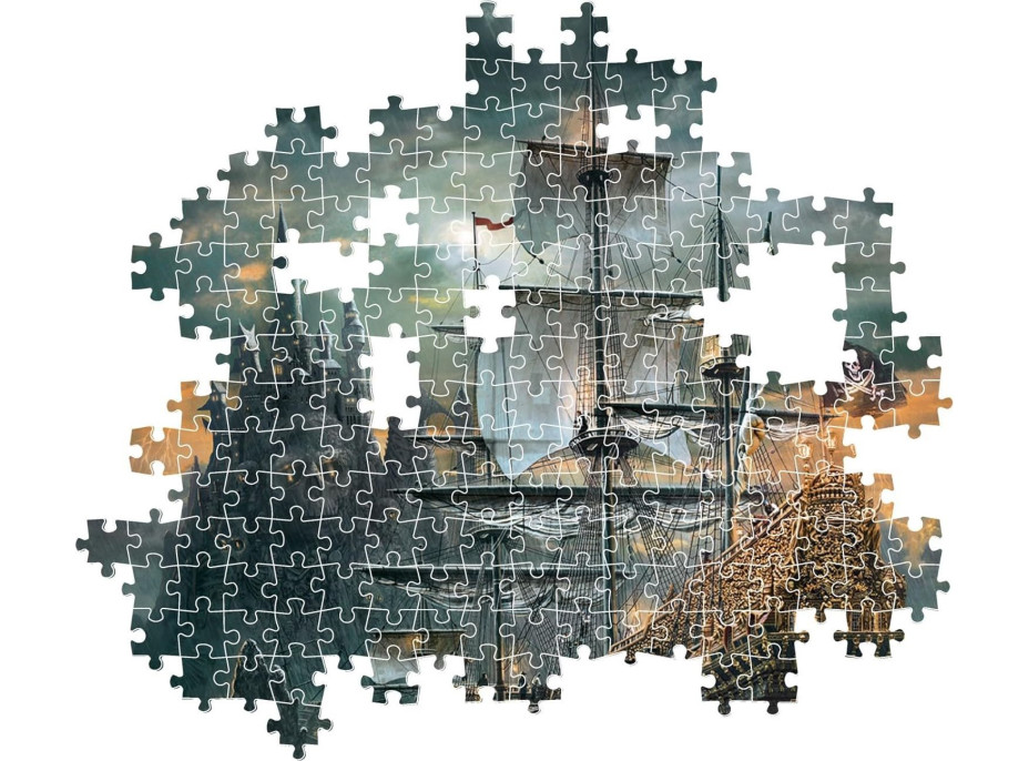 CLEMENTONI Puzzle Pirátská loď 1500 dílků