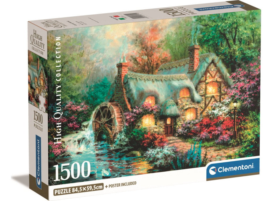 CLEMENTONI Puzzle Útočiště na venkově 1500 dílků