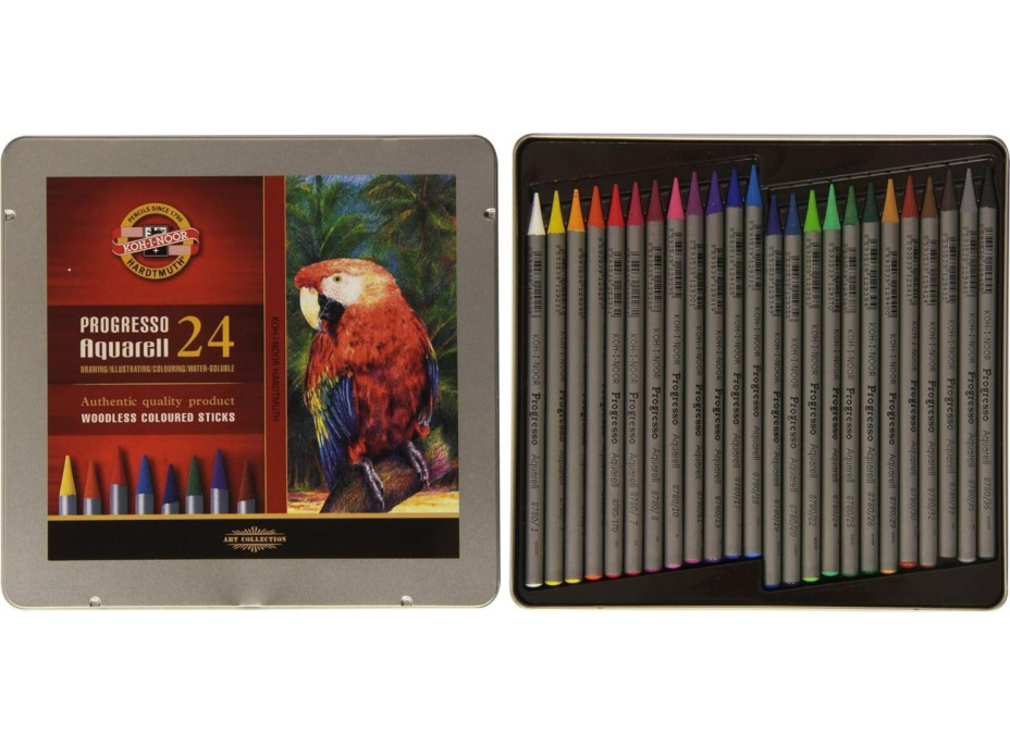 KOH-I-NOOR Umělecké pastelky Progresso Aquarell 8784 - 24 ks