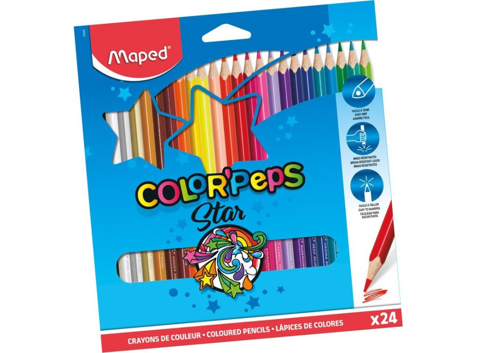 MAPED Pastelky trojboké Color'Peps 24 ks