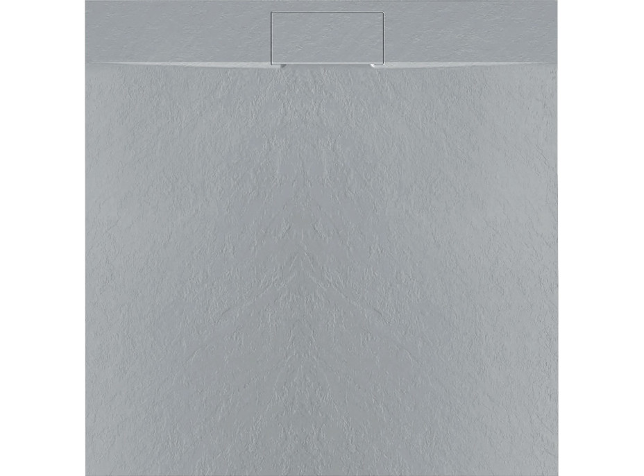 Sprchová SMC vanička REA BAZALT GREY 90x90 cm - imitace kamene - šedá