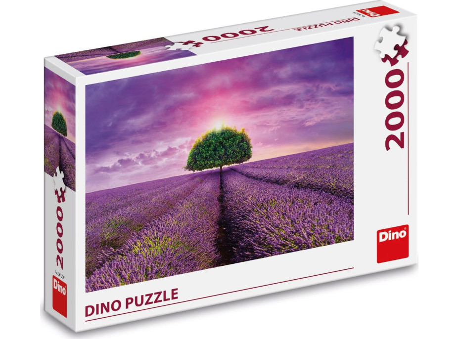 DINO Puzzle Levandulové pole 2000 dílků