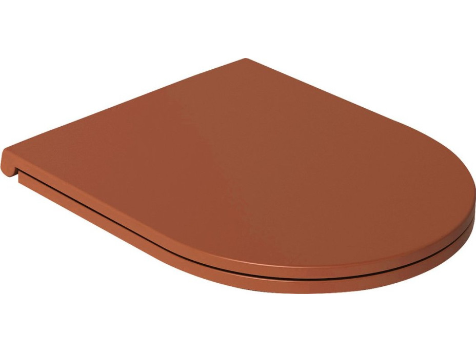 Isvea INFINITY WC sedátko, SLIM, odnímatelné, Soft Close, terracotta 40KF0548I-S