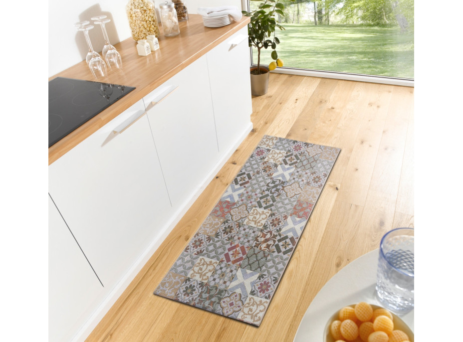 Běhoun Cappuccino 105879 Mosaik Grey Multicolored