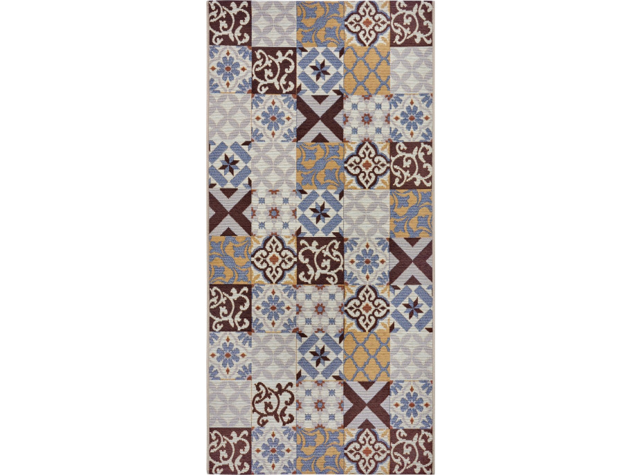 Běhoun Cappuccino 105881 Mosaik Brown Multicolored