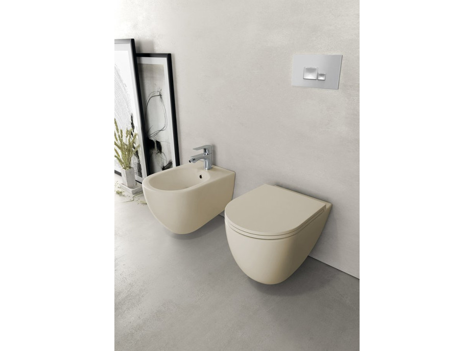 INFINITY bidet závěsný, 36, 5x53cm, ivory 10NF41001-2K