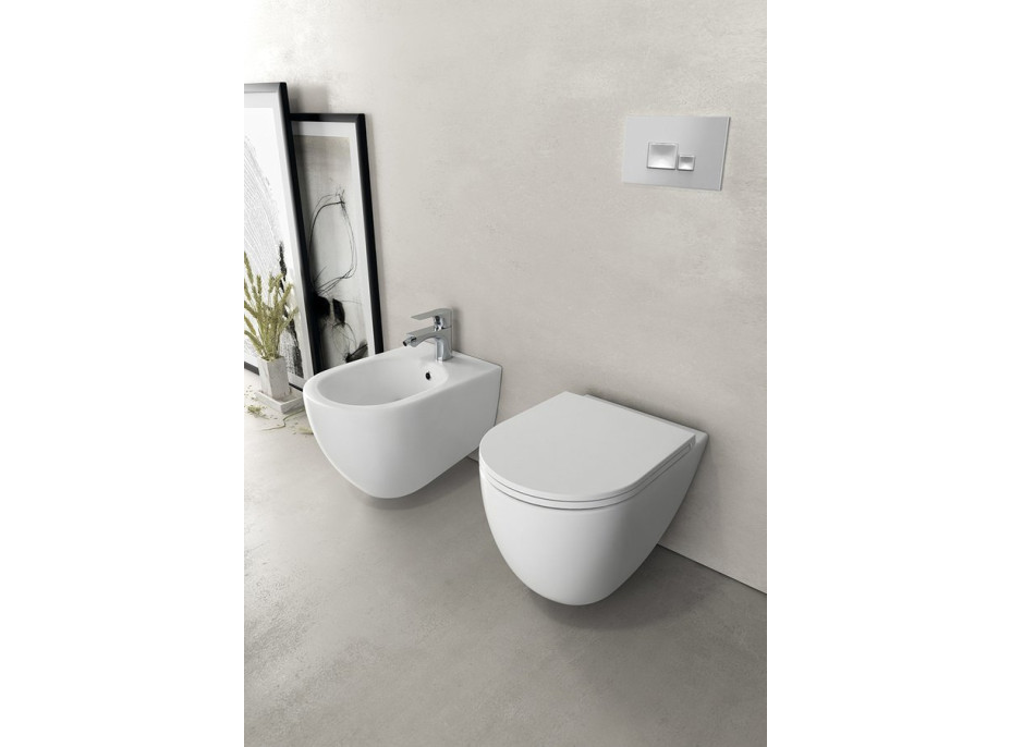 INFINITY bidet závěsný, 36, 5x53cm, bílá mat 10NF41001-2L