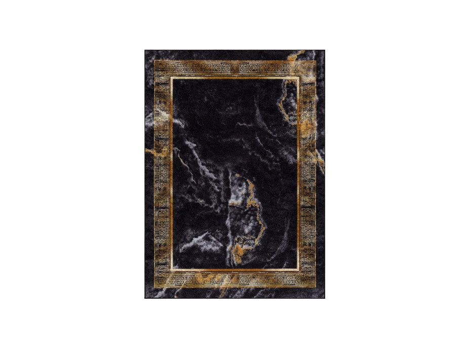 Kusový koberec Miro 51278.809 Marble black / gold