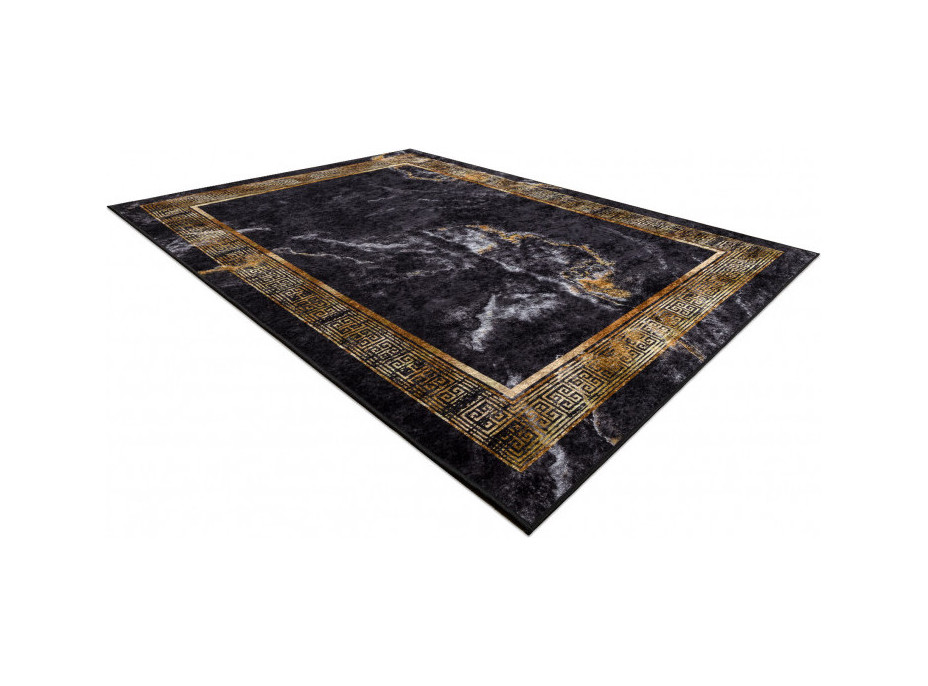 Kusový koberec Miro 51278.809 Marble black / gold