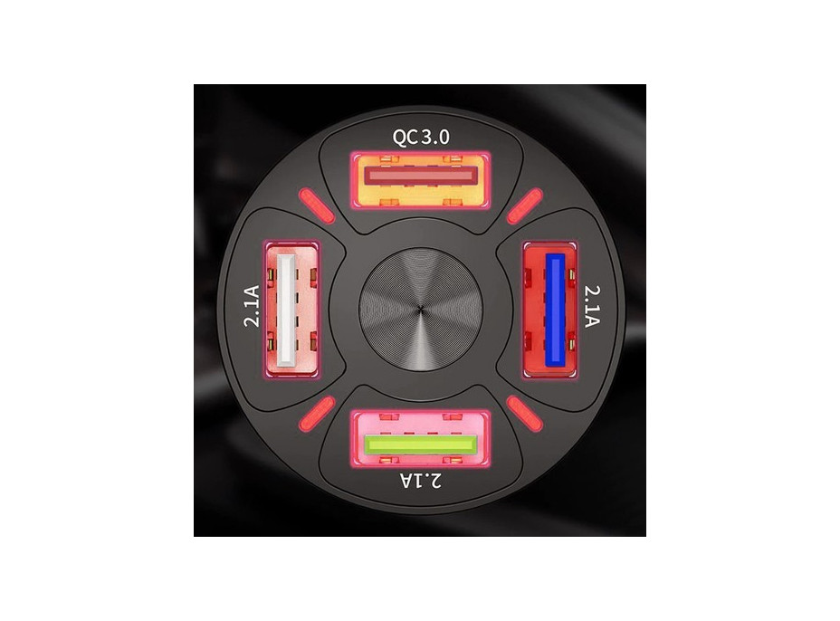 4x USB nabíječka do auta + kabel Xtrobb 19907