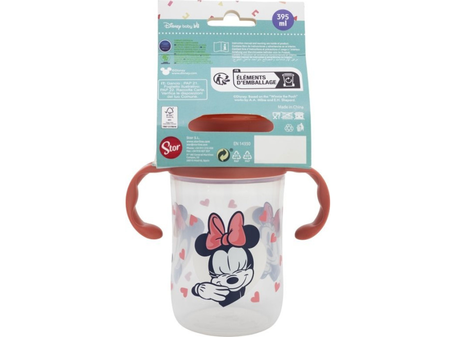 STOR Dětský trénovací hrneček 395 ml Minnie