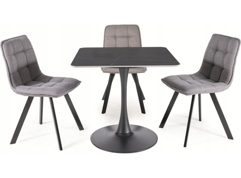 Jídelní židle ELLIS Bjorn - černá/šedá