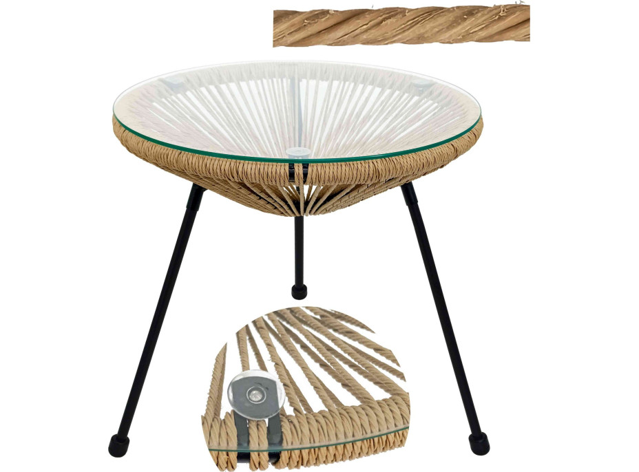 Zahradní stolek ACAPULCO - natural