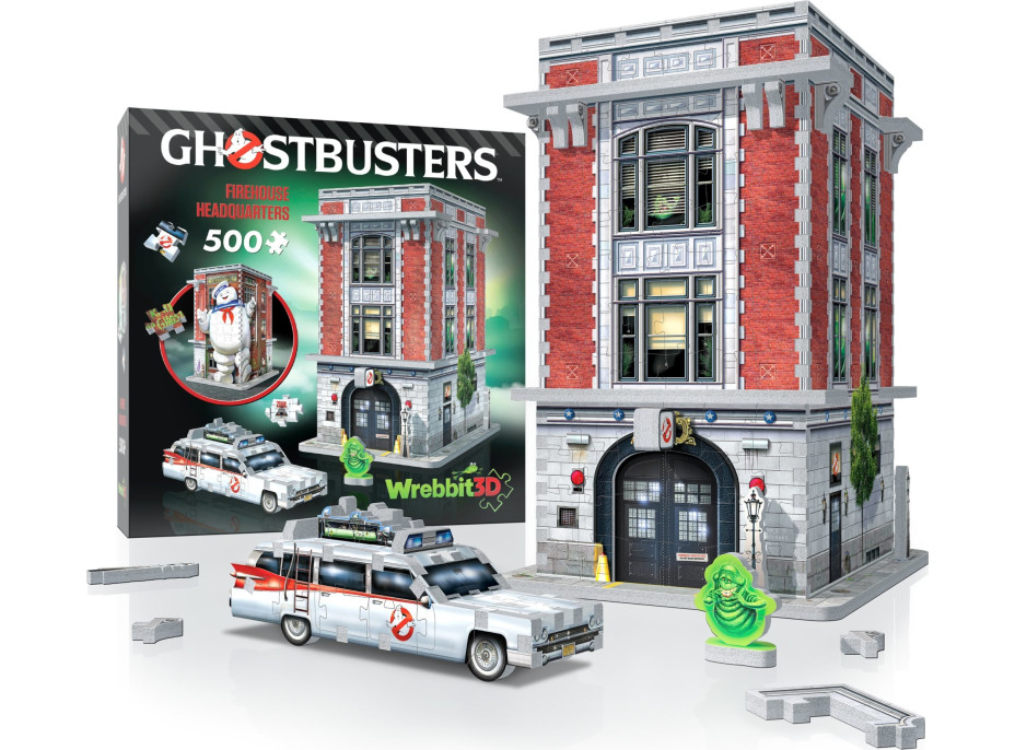 WREBBIT 3D puzzle Ghostbusters: Požární zbrojnice krotitelů duchů 500 dílků