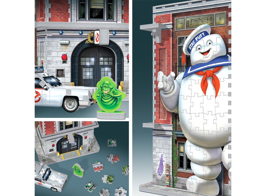 WREBBIT 3D puzzle Ghostbusters: Požární zbrojnice krotitelů duchů 500 dílků