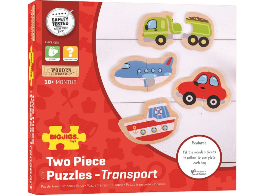 Bigjigs Toys Easy puzzle Dopravní prostředky