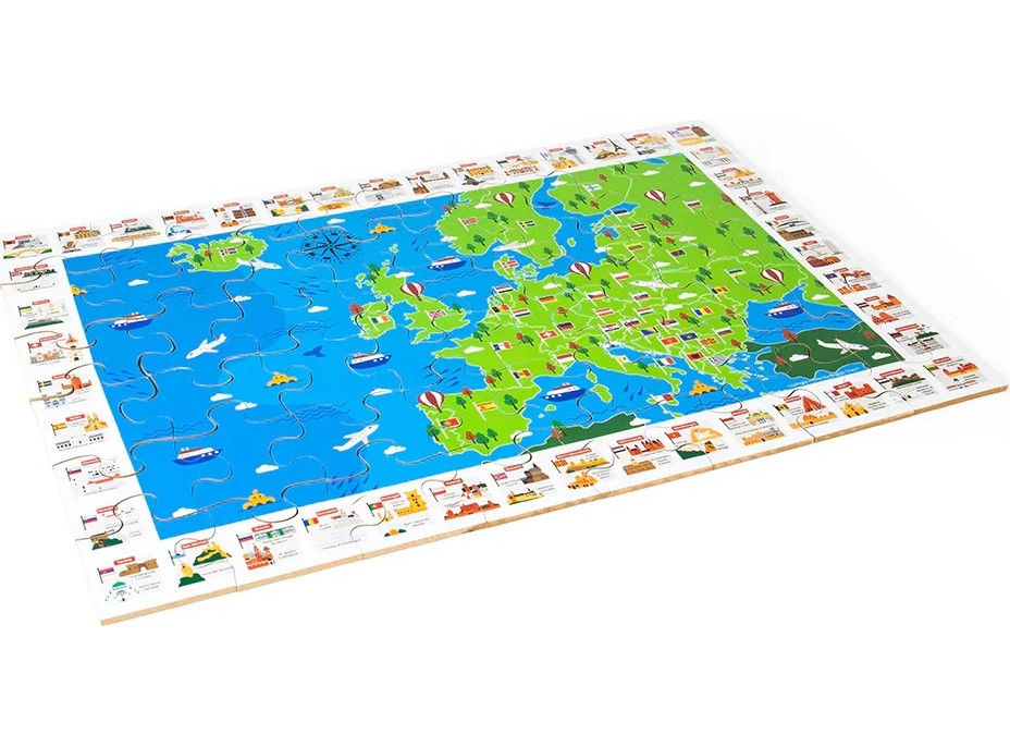 Bigjigs Toys Puzzle Evropské památky