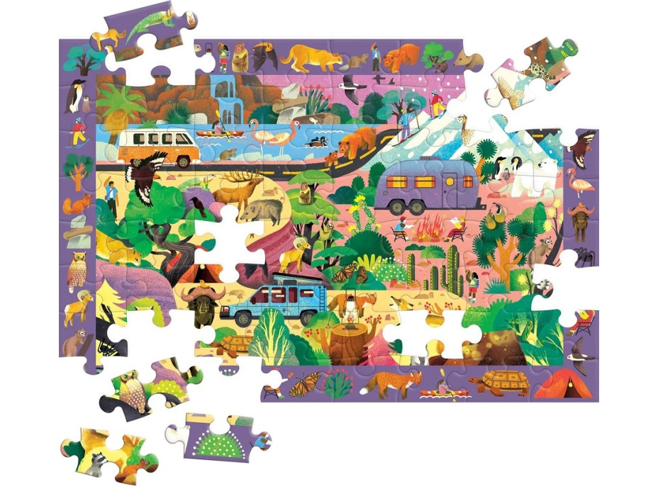 Mudpuppy Puzzle skládej a hledej Příroda 64 dílů