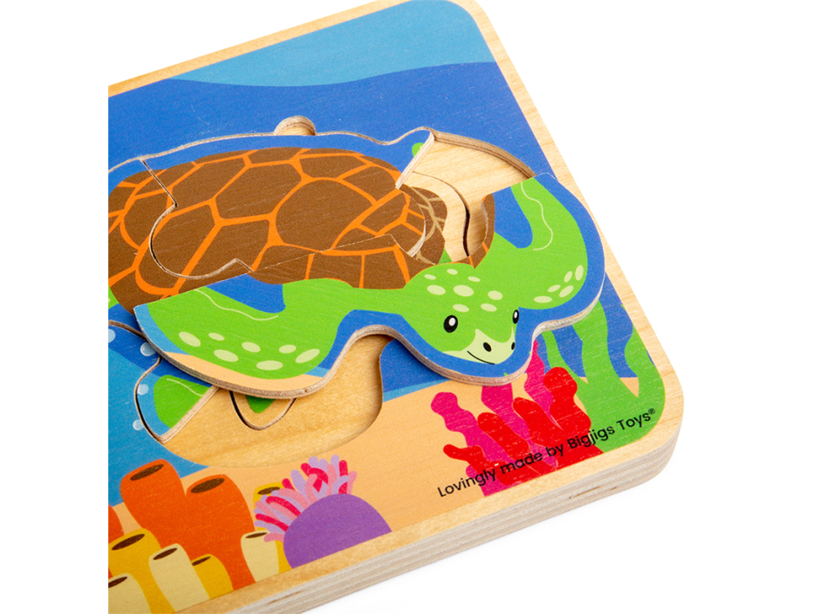 Bigjigs Toys Puzzle Životní cyklus želvy