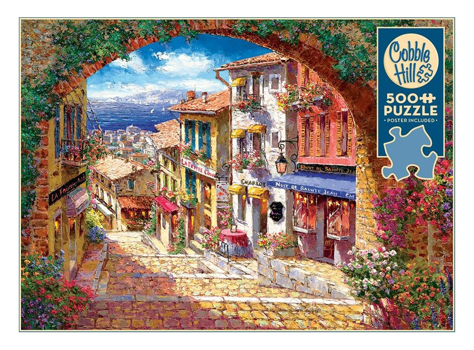 COBBLE HILL Puzzle Klenutý průchod do Cagne 500 dílků