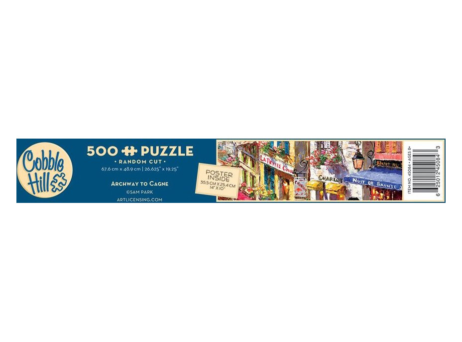 COBBLE HILL Puzzle Klenutý průchod do Cagne 500 dílků