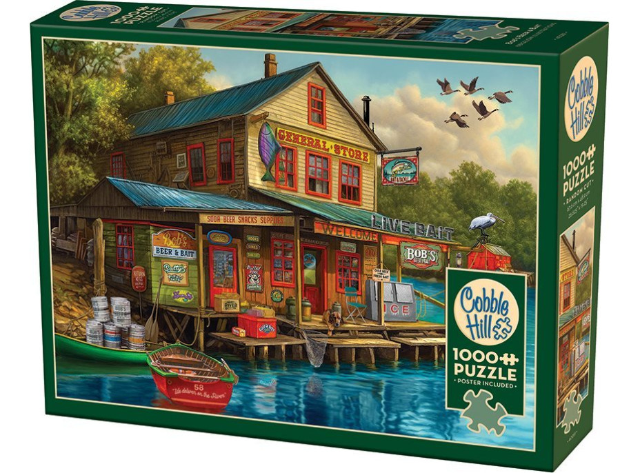 COBBLE HILL Puzzle Obchod Bob's Beer & Bait 1000 dílků