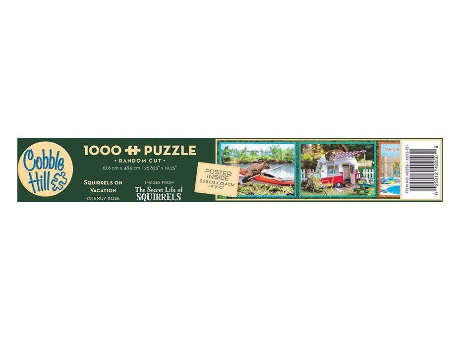 COBBLE HILL Puzzle Veverky na prázdninách 1000 dílků