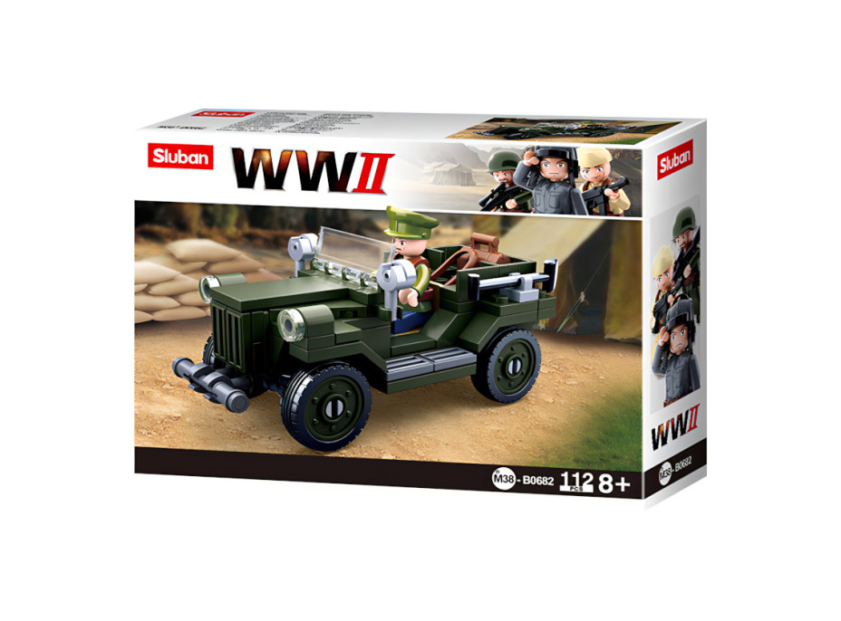 Sluban WWII M38-B0682 Sovětský terénní vůz GAZ 67