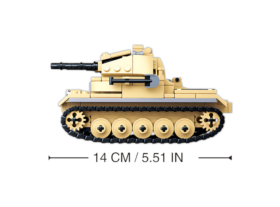 Sluban WWII M38-B0691 Německý tank Panzer II