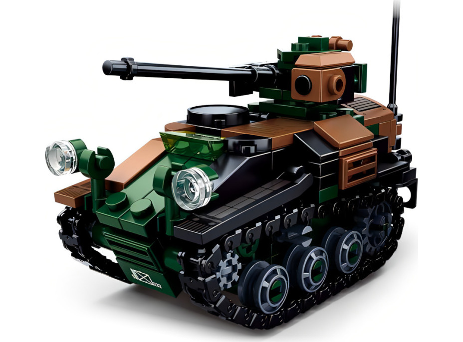 Sluban Model Bricks M38-B0750 Malý tank Wiesel AWC 2v1