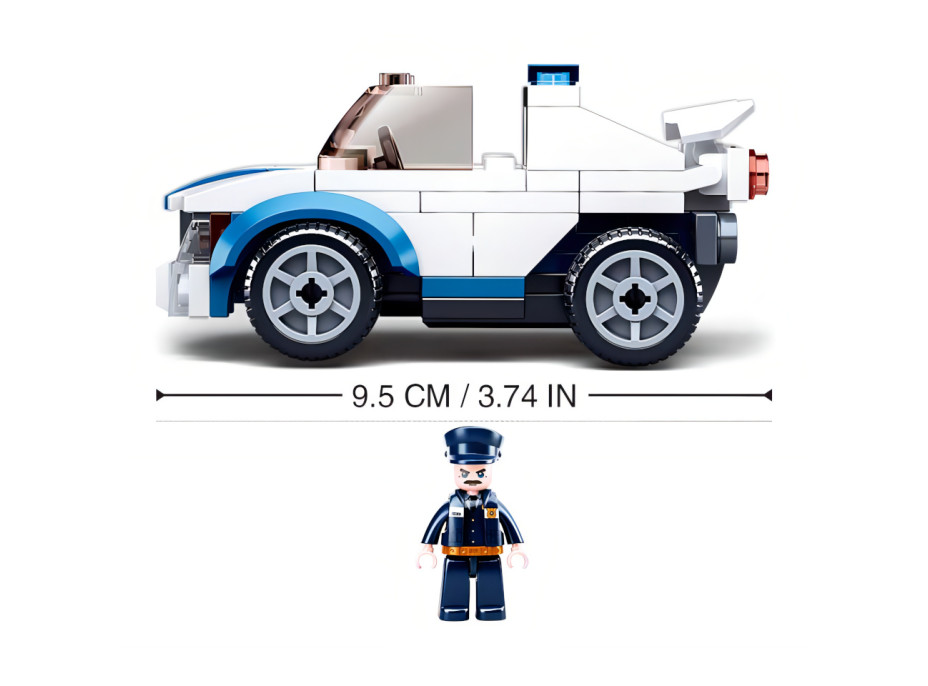 Sluban Policie M38-B0824 Natahovací auto policejní hlídky