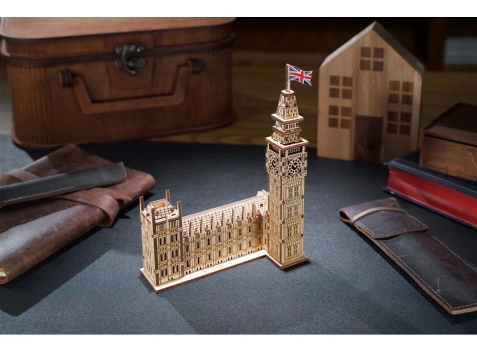 Ugears 3D dřevěné mechanické puzzle Big Ben