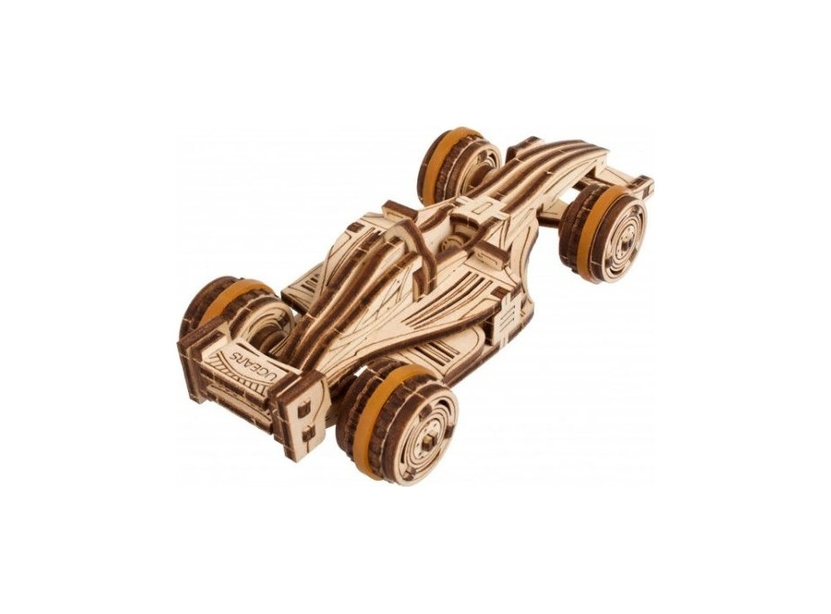 Ugears 3D dřevěné mechanické puzzle Compact Racer