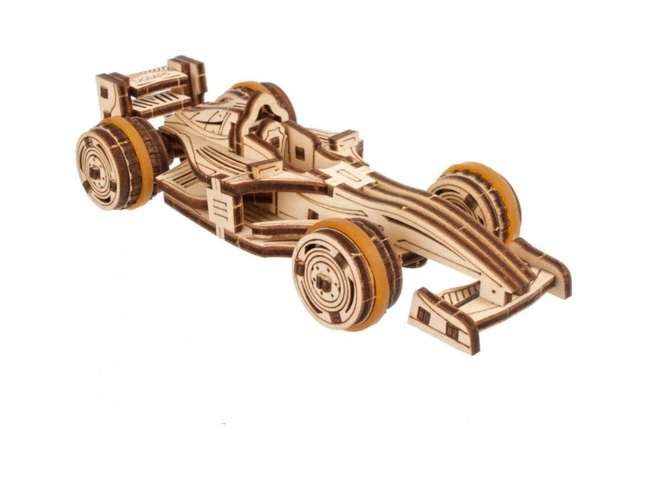 Ugears 3D dřevěné mechanické puzzle Compact Racer