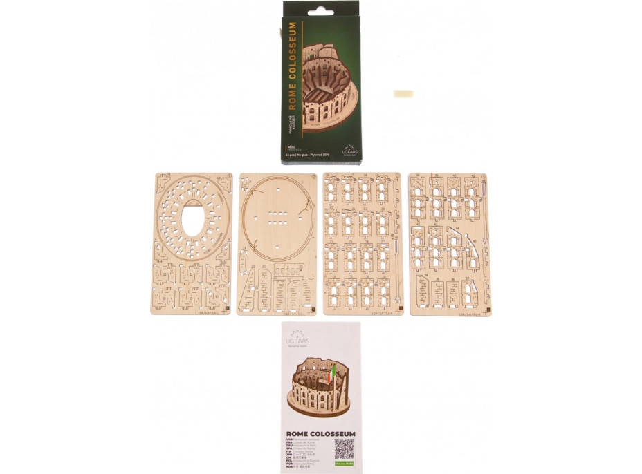 Ugears 3D dřevěné mechanické puzzle Římské Koloseum