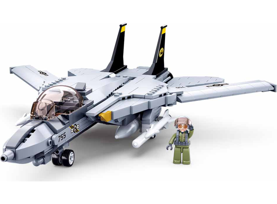 Sluban Model Bricks M38-B0755 Stíhací letoun F-14 Tomcat