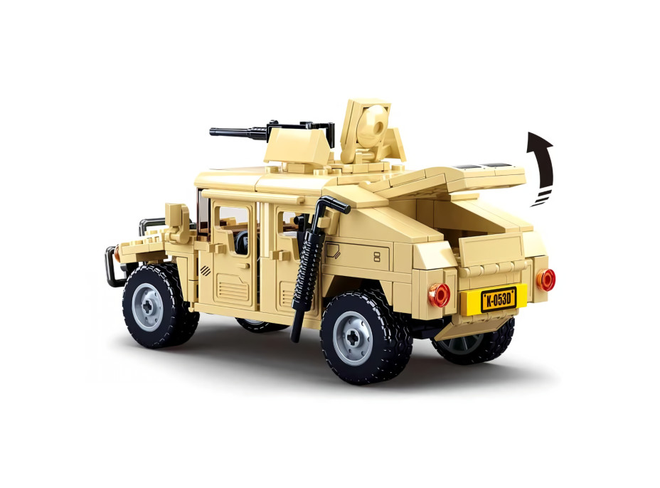 Sluban Army Model Bricks M38-B0837 Hummer bojový off road