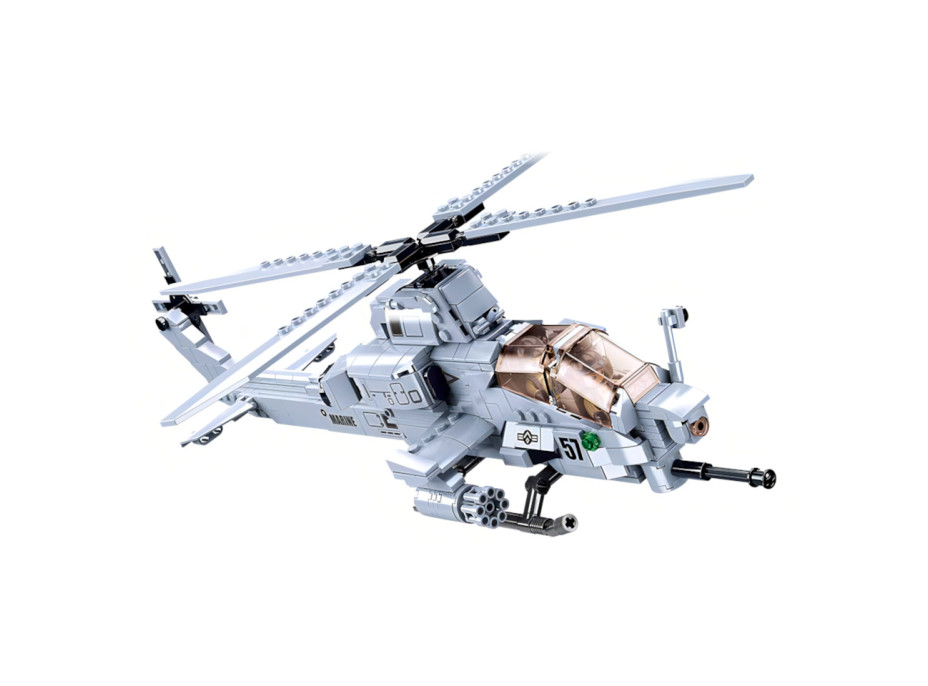 Sluban Army Model Bricks M38-B0838 Bitevní helikoptéra AH-1Z Viper