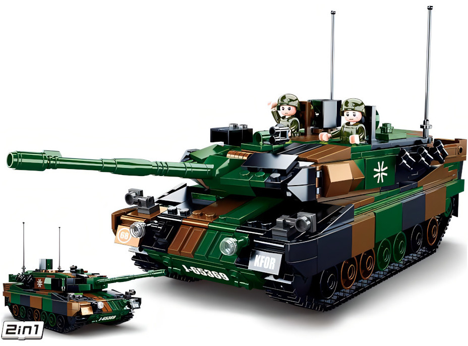 Sluban Model Bricks M38-B0839 Německý bitevní tank Leopard 2A5