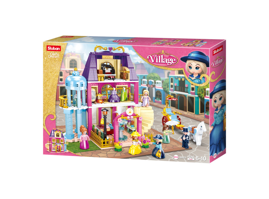 Sluban Girls Dream Village M38-B0876 Dobový obchodní dům