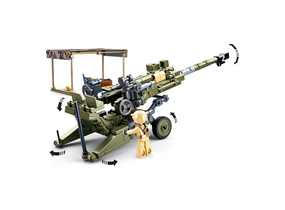 Sluban Model Bricks M38-B0890 Kanón M777 Howitzer