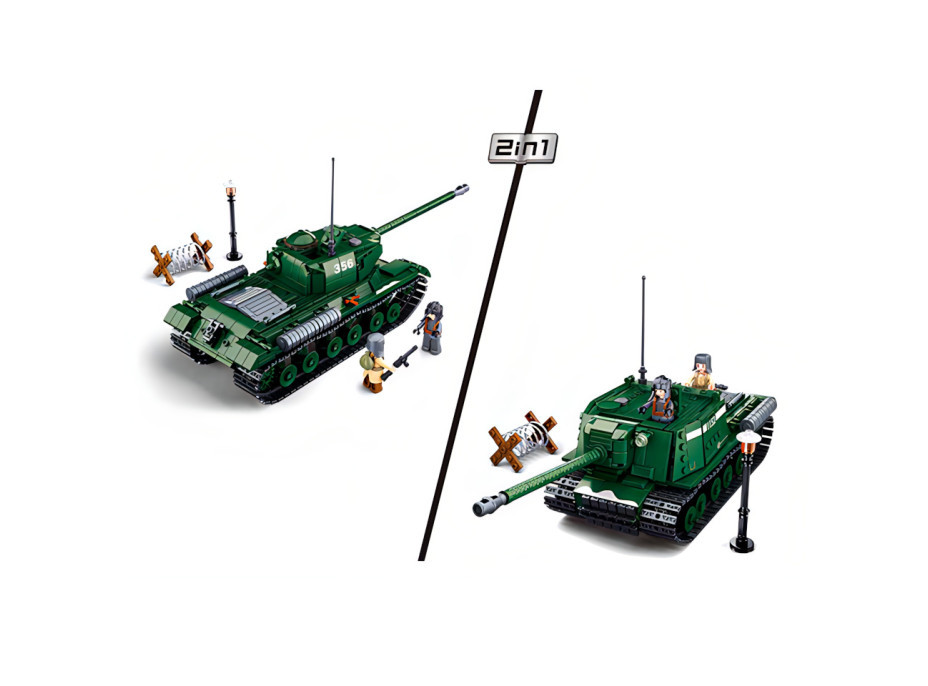 Sluban Bitva o Budapešť M38-B0979 Sovětský těžký tank IS-2 2 v 1
