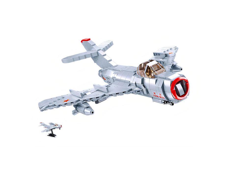 Sluban Model Bricks M38-B0983 Proudový stíhací letoun MiG-15