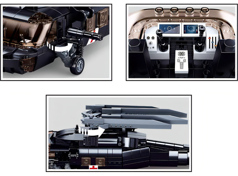 Sluban Model Bricks M38-B1012 Zdravotnický vrtulník UH-60 Black Hawk