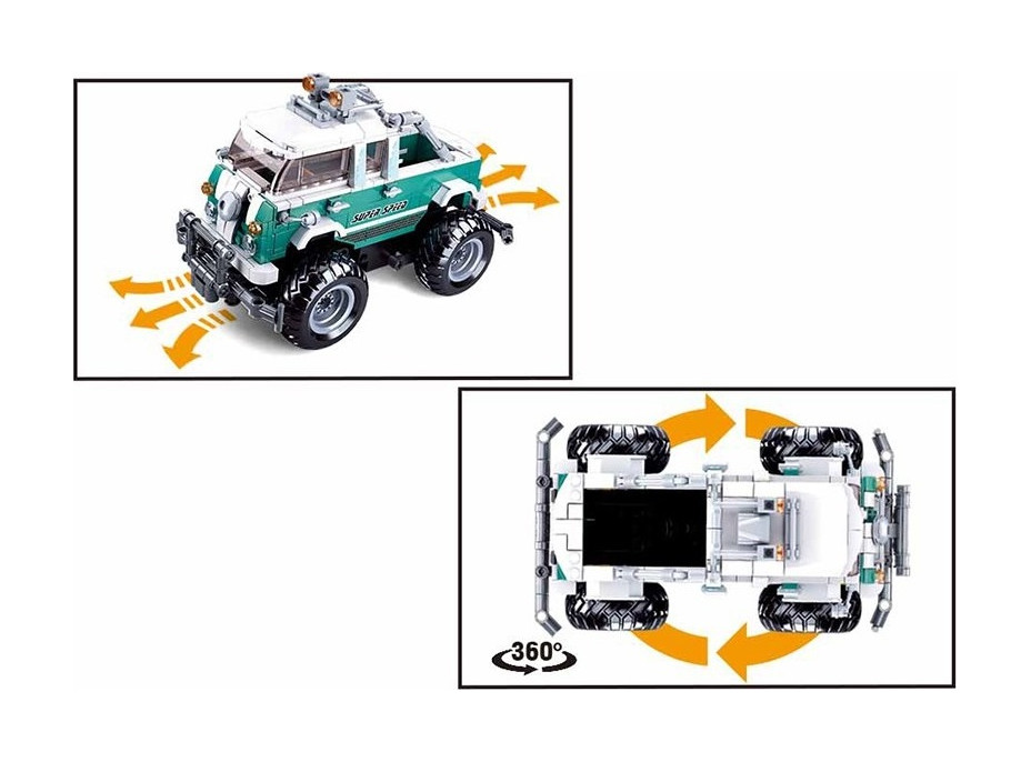 Sluban Power Bricks M38-B1020 Monster SUV vůz R/C T2 na dálkové ovládání